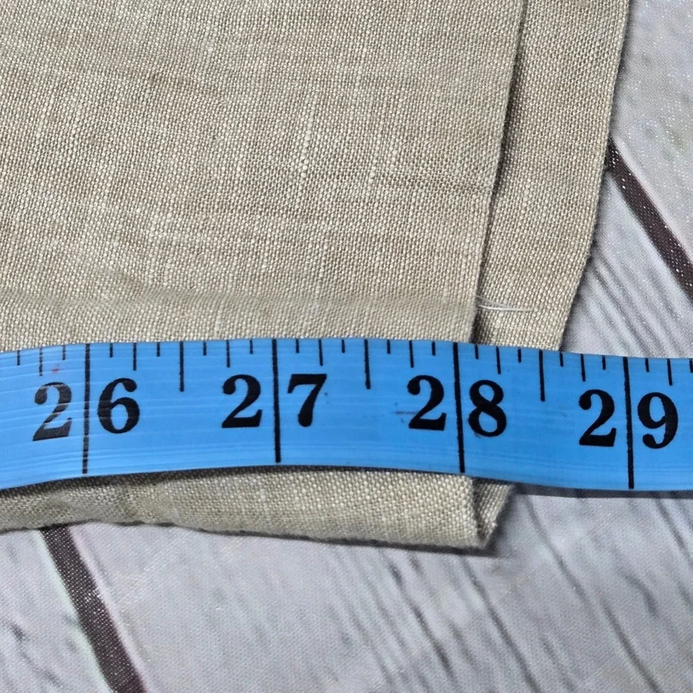 Joseph Abboud Mens Beige 100% Linen Flat Front Trousers Pants‎ 38 Waist
